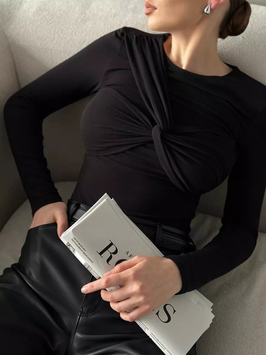 Juliette | Den Långa Twisttoppen med Långa Ärmar