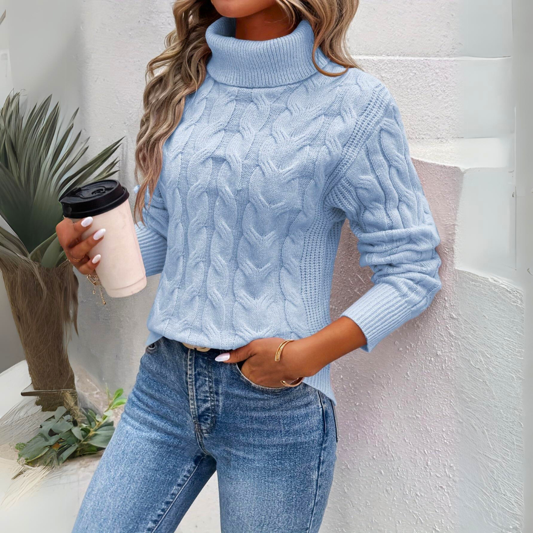 Selina™ | Elegant Polotröja för Värme &amp; Stil