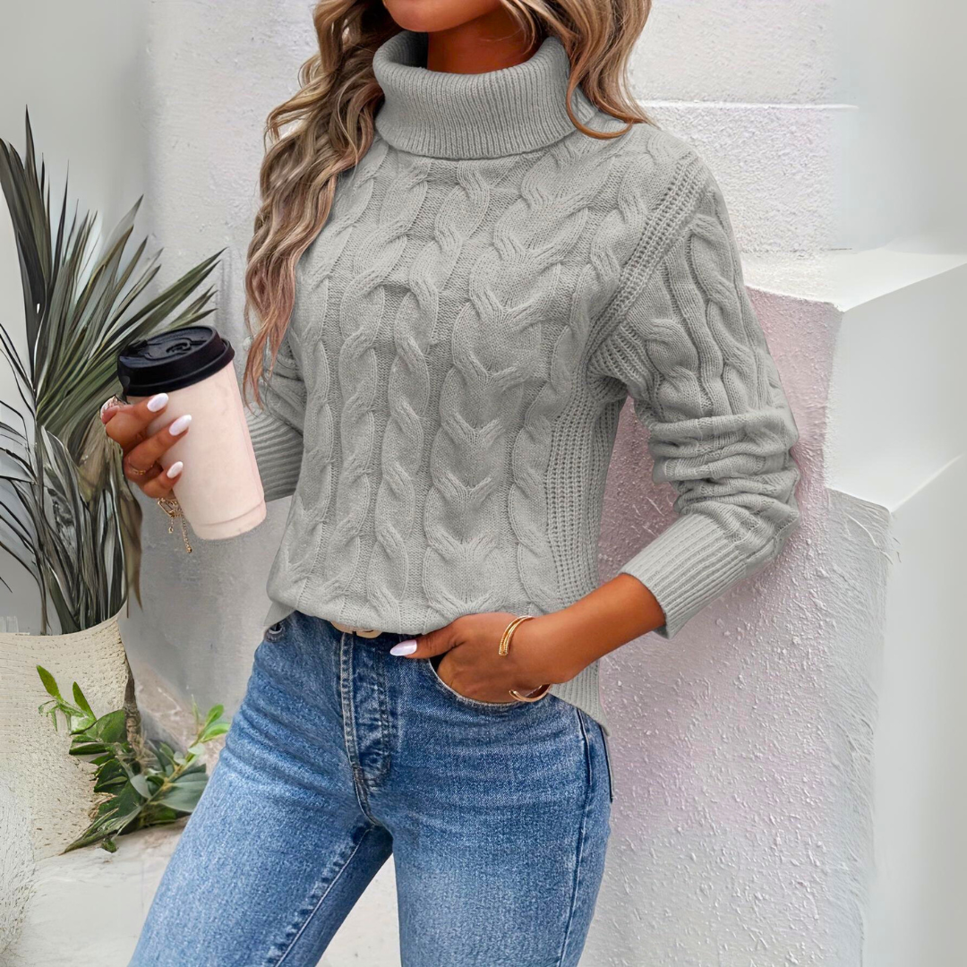Selina™ | Elegant Polotröja för Värme &amp; Stil