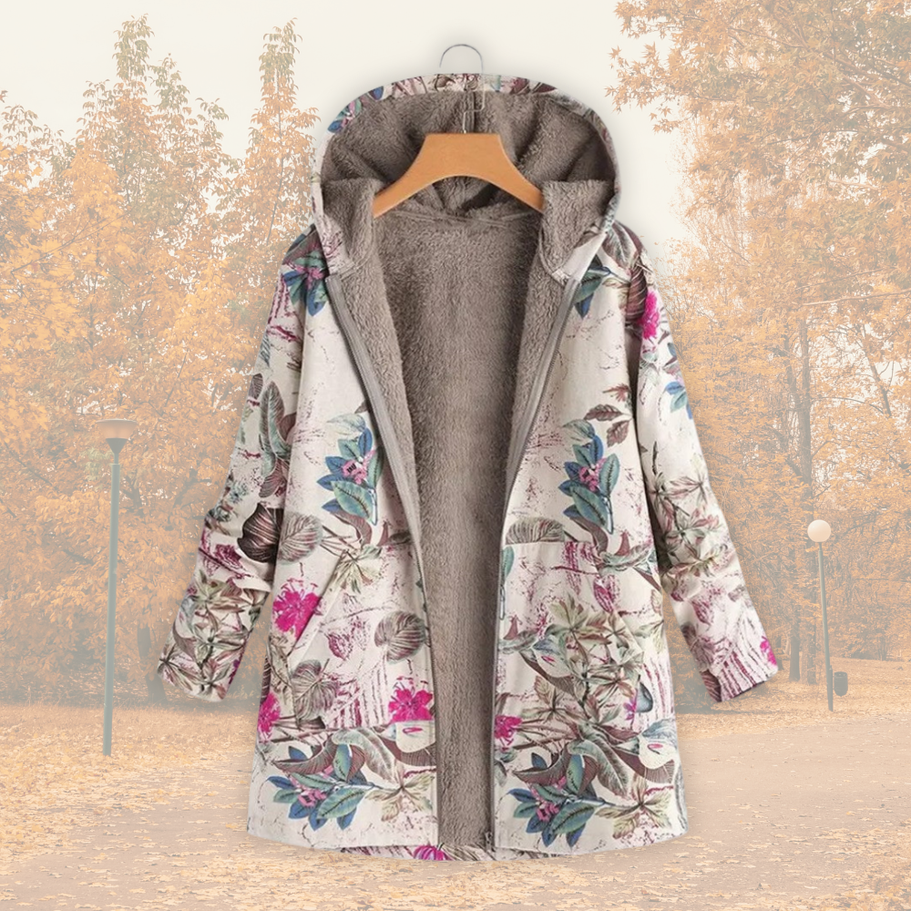 Camellia | Varm jacka med fleecefoder