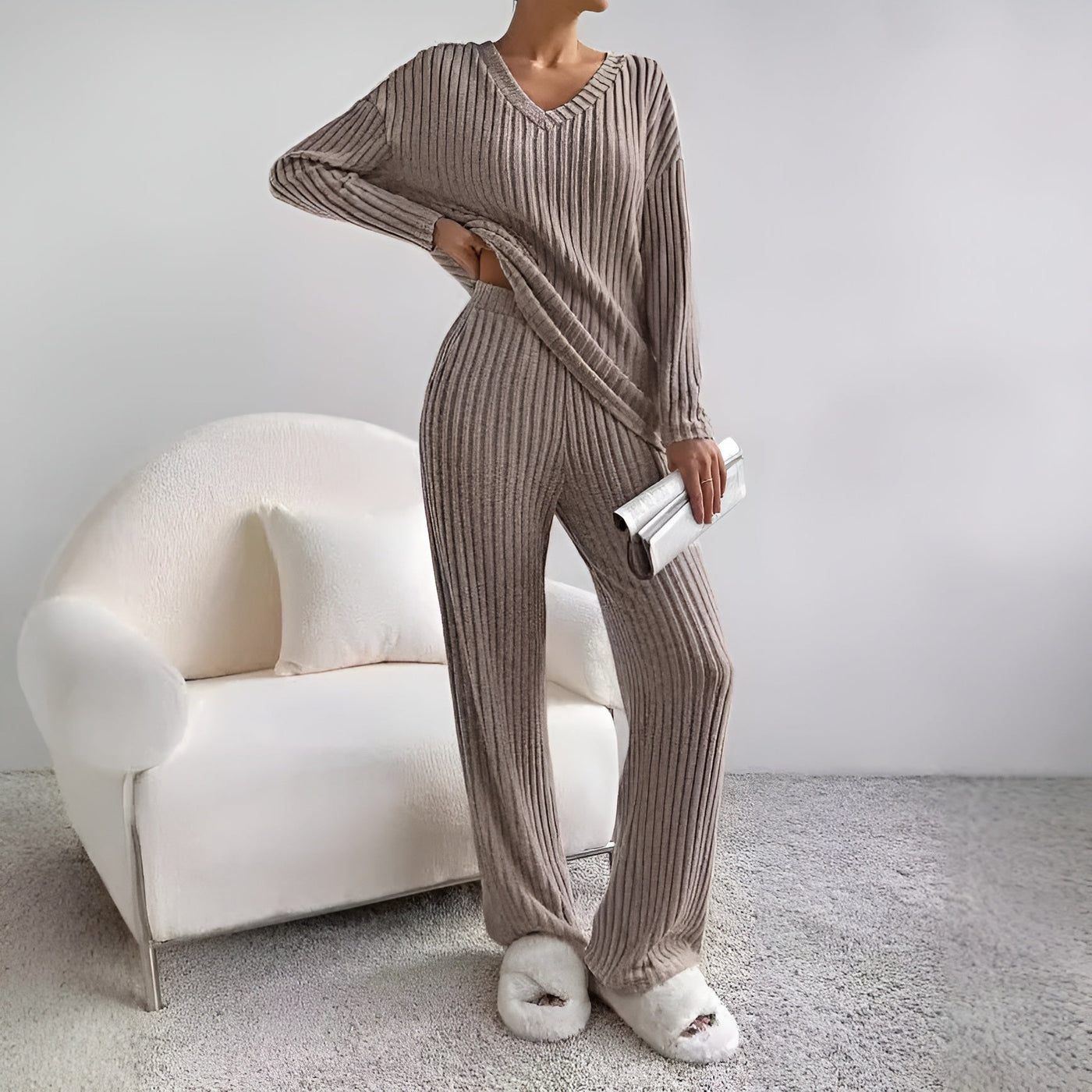 Romy™ | Tvådelad Stickad Set