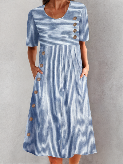 Marblestitch™ | Stribet Sommerkjole